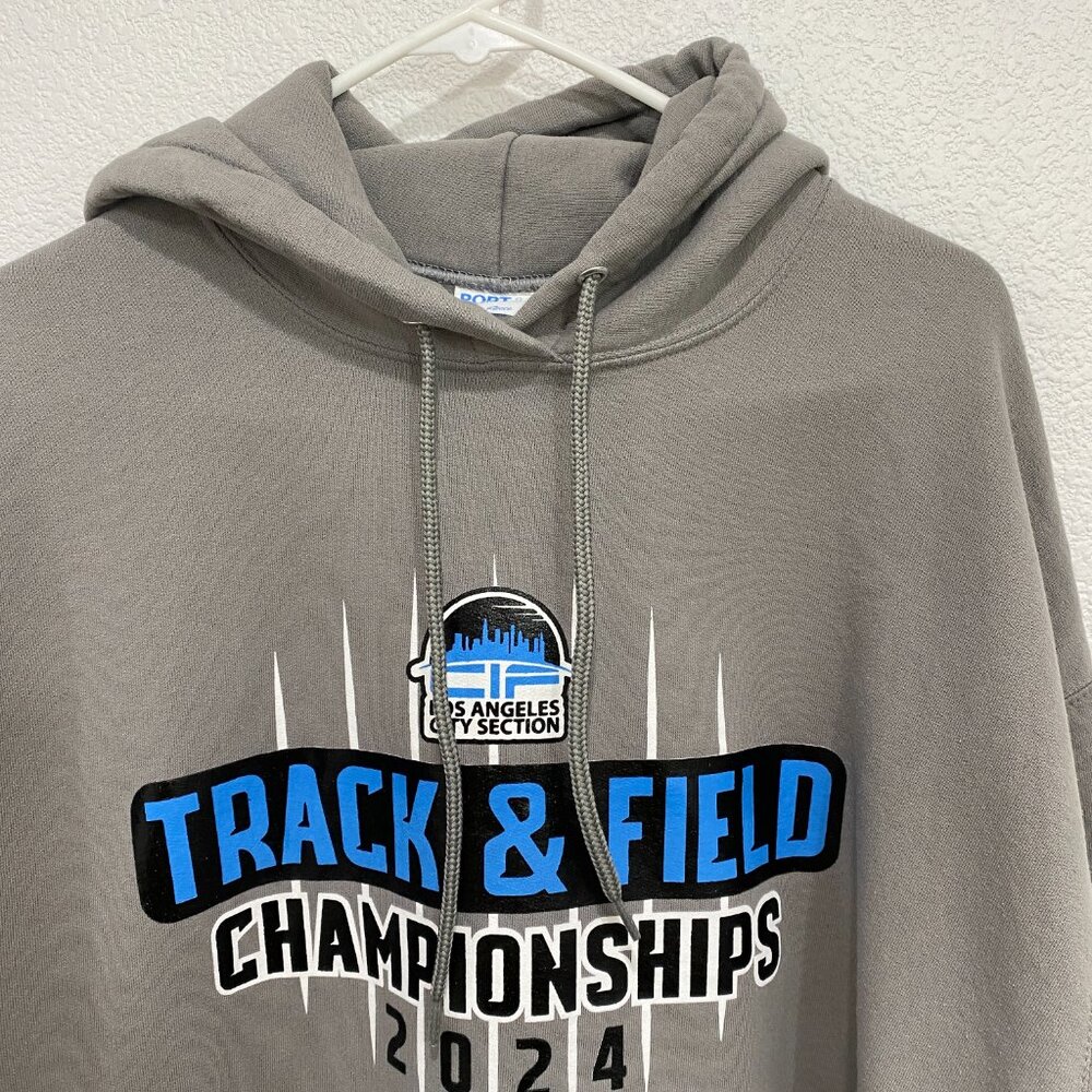Los Angeles City Section Track & Field Championships 2024 Hoodie Gray XL - Picture 5 of 8